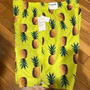 Men’s Pineapple Swim Trunks New with Tags